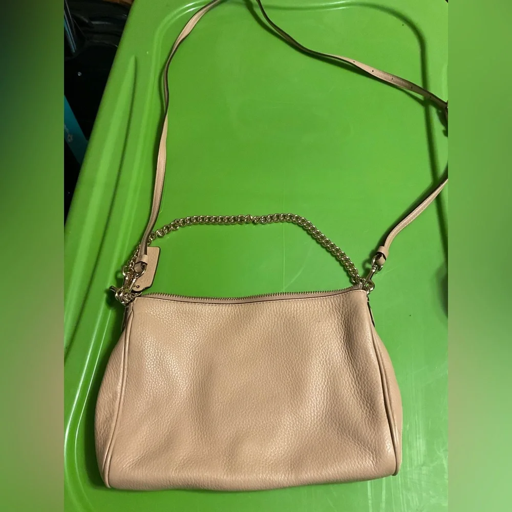 Small Beige/Tan Coach Crossbody - Picture 2 of 3